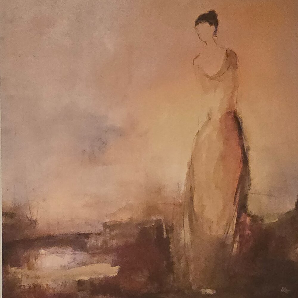 "Memoirs by Lisa Ridges Abstract Canvas Print Wall Art – Vibrant, Emotional